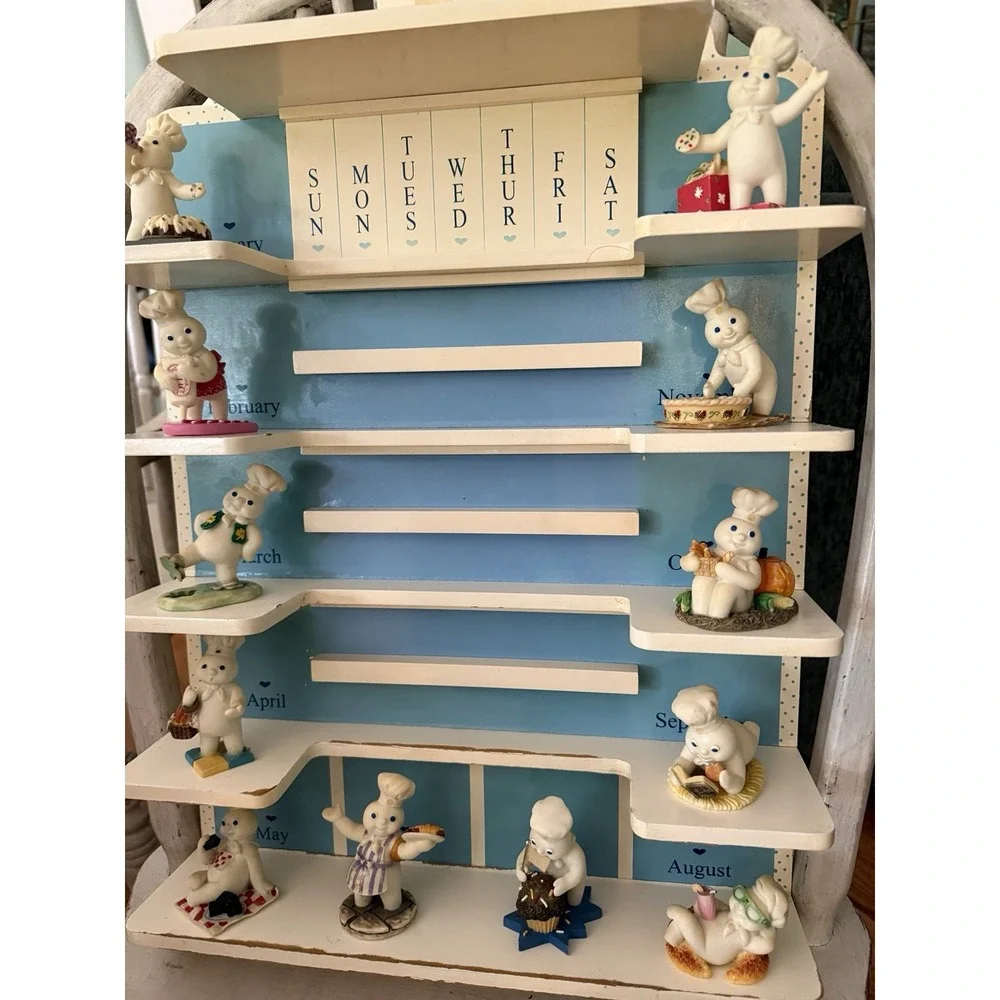 Danbury Mint Pillsbury Doughboy Calendar Complete All Figurines Tiles 1997